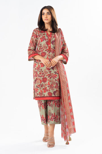 Alkaram Studio SS-7-24-3-Olive-Green Online Shopping